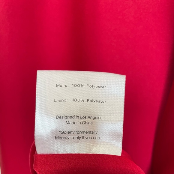 Fame & Partners Red Cowl Neck Long Dress - Picture 7 of 11